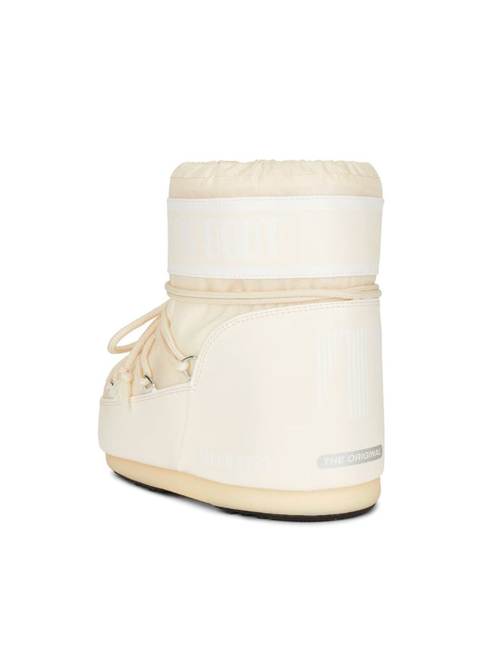 MOON BOOT Icon Low Nylon Boot in Cream White Chunky Y2K Bootie S/M Small Medium - Picture 5 of 14